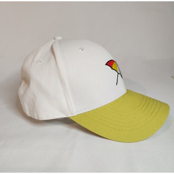 Arnold Palmer Spiked Tea Hat Cap Strapback Adjustable White Yellow Golf - Picture 2 of 5